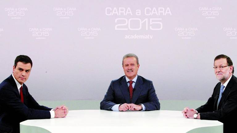 Tenso y bronco cara a cara