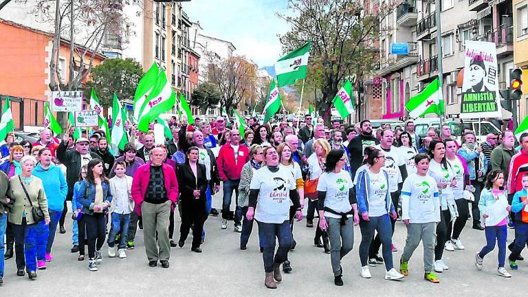 El SAT se echa a la calle para exigir la excarcelación de Andrés Bódalo
